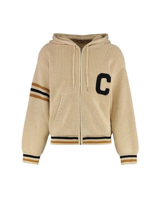 Céline Natural Hooded Sweater With Zipper for men