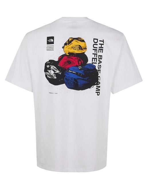 The North Face White Bcd Celebration" Relaxed Short Sleeve Tee