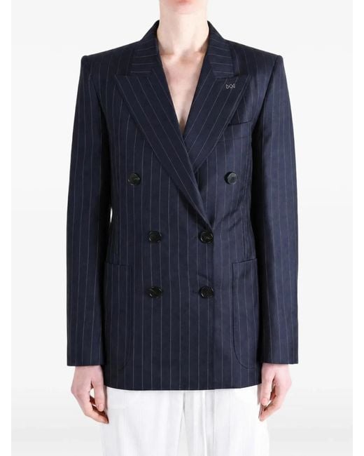 Givenchy Blue Wool Double-Breasted Jacket