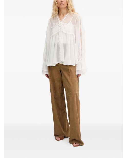 Pinko White Polyester Shirt