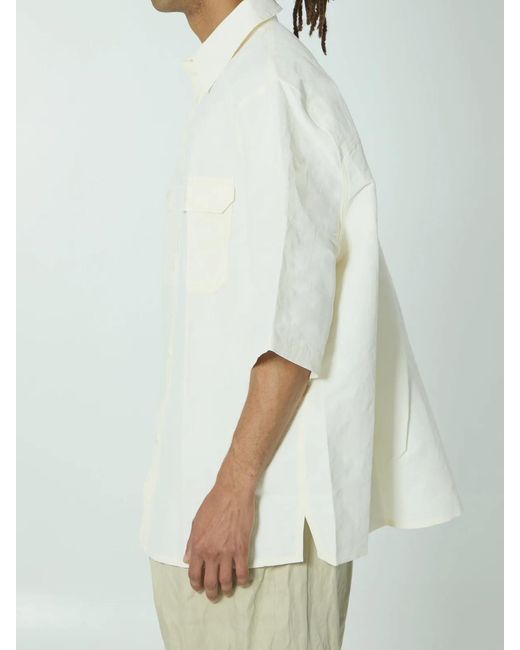 Willy Chavarria White Corcoran Shirt for men
