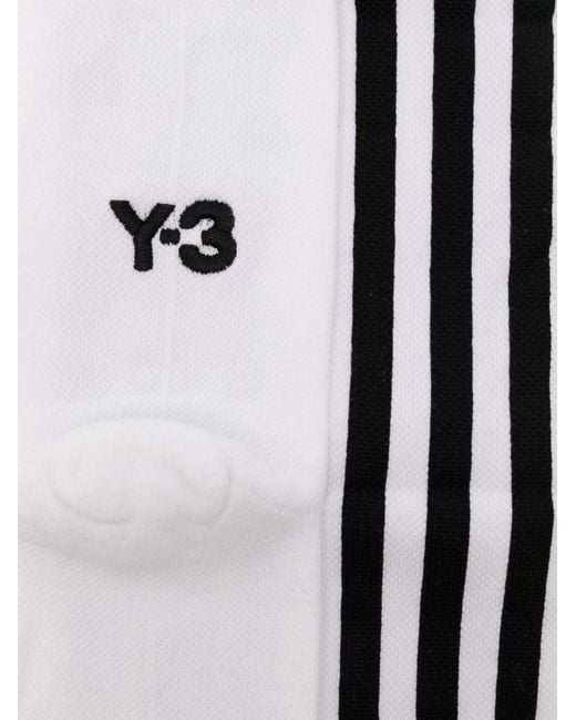 Y-3 Black Stripes Socks for men