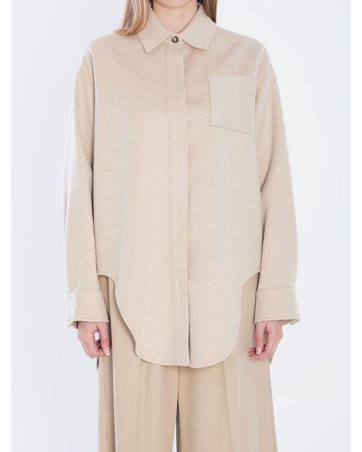 Loewe Natural Wool And Cachemire Overshirt