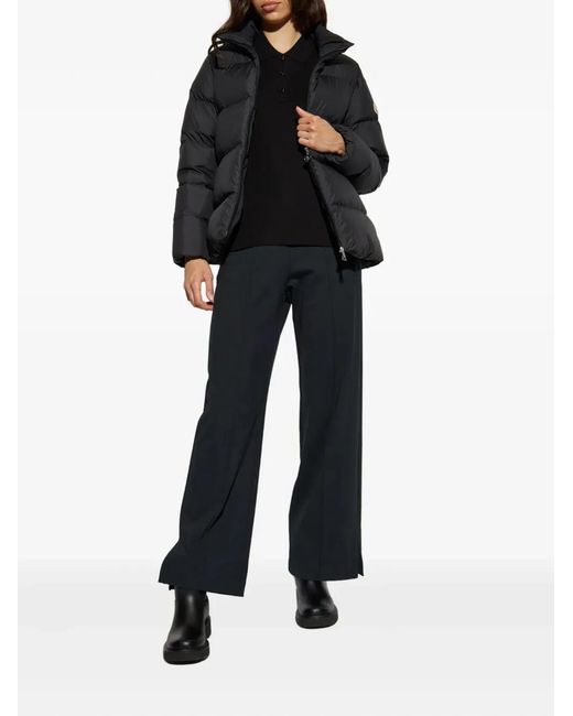 Moncler Black Logo Patch Cotton Piqué Polo Shirt