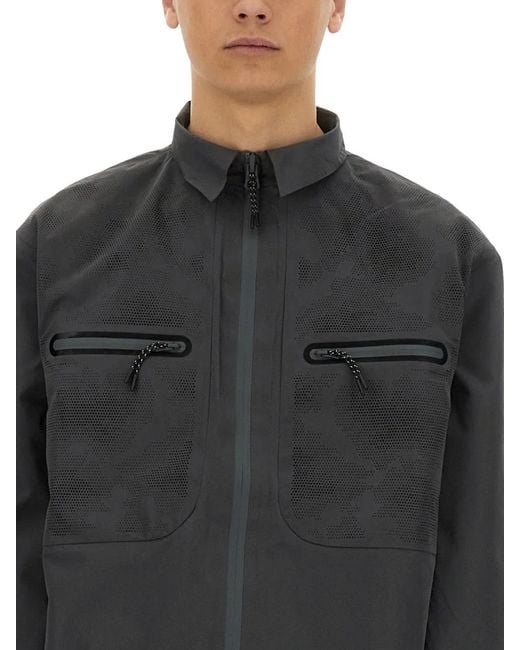 Alpha Industries Gray Laser Cut Shirt for men