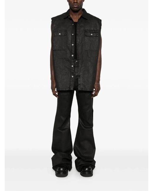 Rick Owens Black Cotton Sports Jacket for men