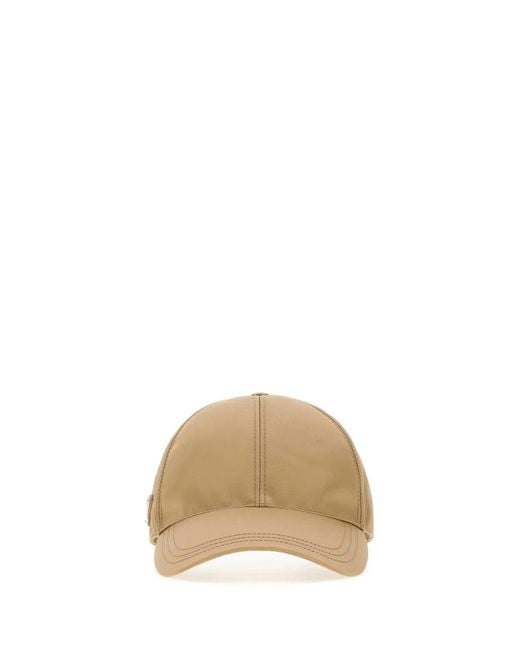 Prada Natural Re-Nylon Baseball Cap for men