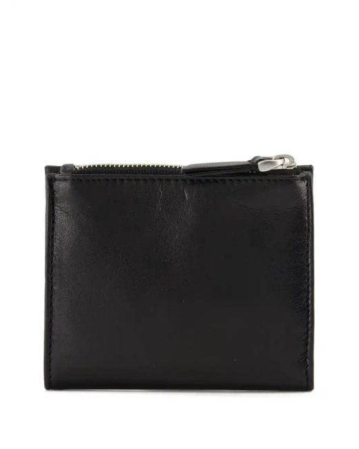 AMI Black Leather Wallet for men