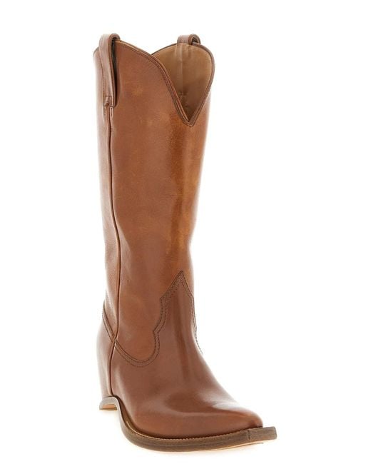 Maison Margiela Brown 'Heel-Less' Boots