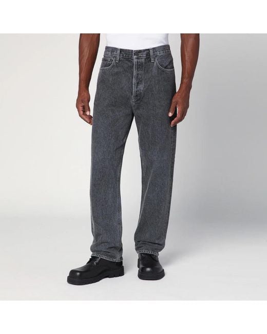 Agolde Gray Washed-Effect Jeans for men