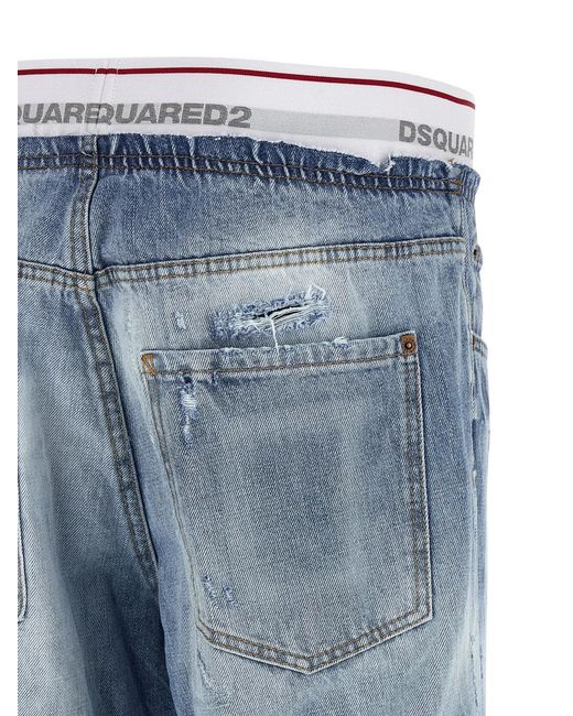 DSquared² Blue 'Denim Jogger' Jeans for men