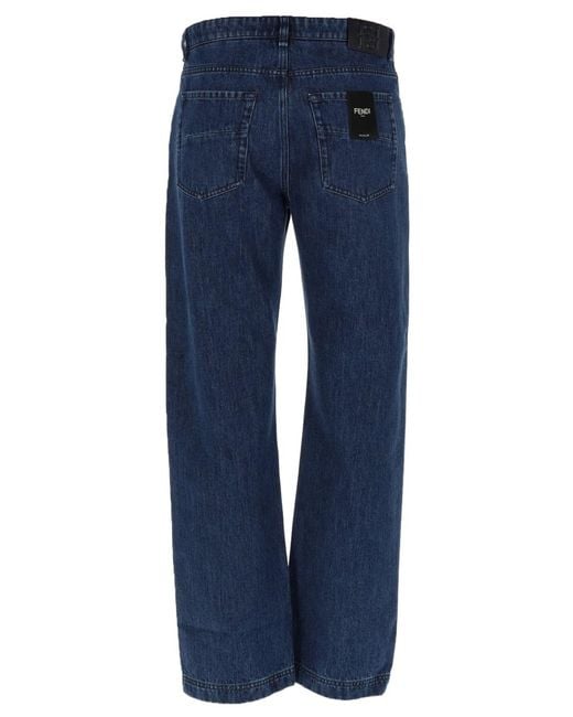 Fendi Blue Jeans Regular Fit for men