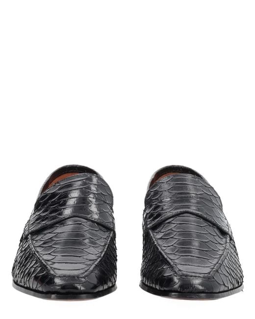 Paris Texas Gray Leather Loafers