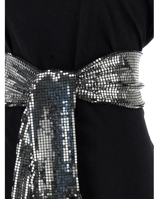 MM6 by Maison Margiela Black Sequin Gloves T-Shirt