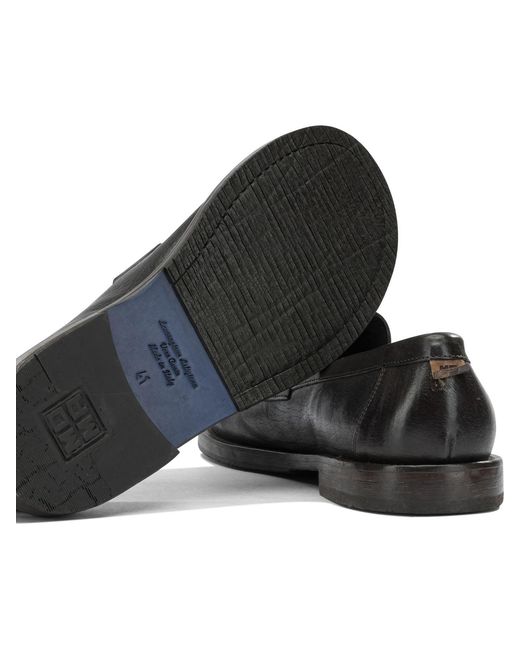 Moma Black "Idolo" Loafers for men