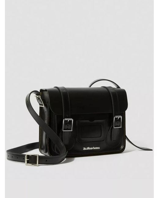 Dr. Martens Black 11 Leather Satchel