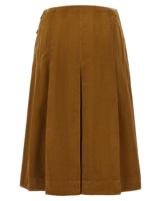 Tory Burch Brown Corduroy Skirt