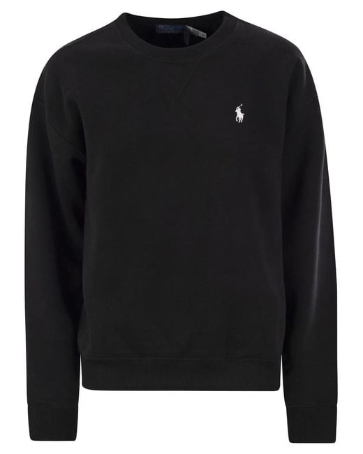 Polo Ralph Lauren Black Crewneck Sweatshirt