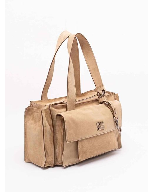 Miu Miu Natural 'Utilitaire' Shopping Bag