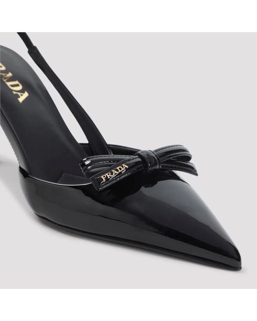 Prada Black Calf Leather Pumps