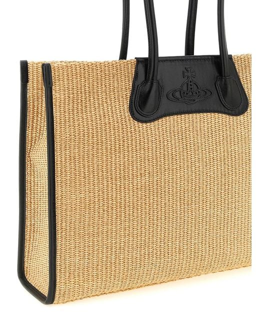 Vivienne Westwood Natural 'Troy' Shopping Bag