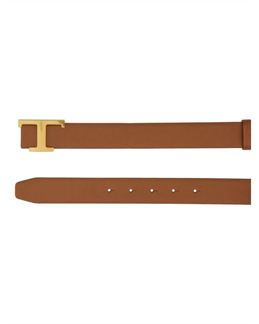 Tod's White Reversible Belt For