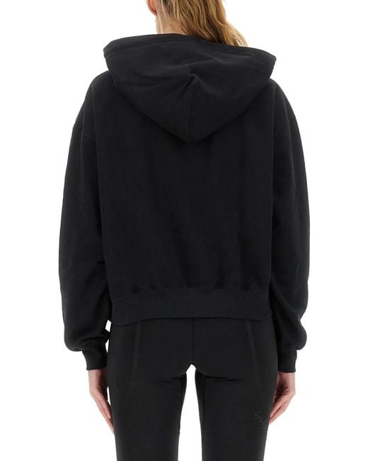 Y-3 Black Hoodie With Matching Logo