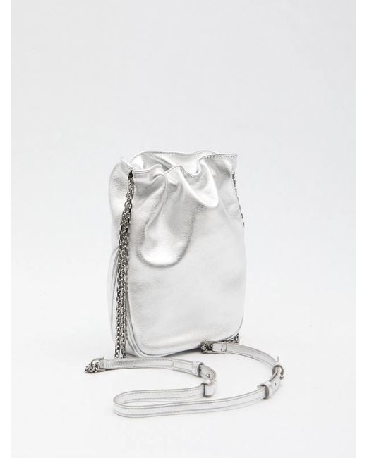 Roger Vivier White Nano Pilgrim Bag