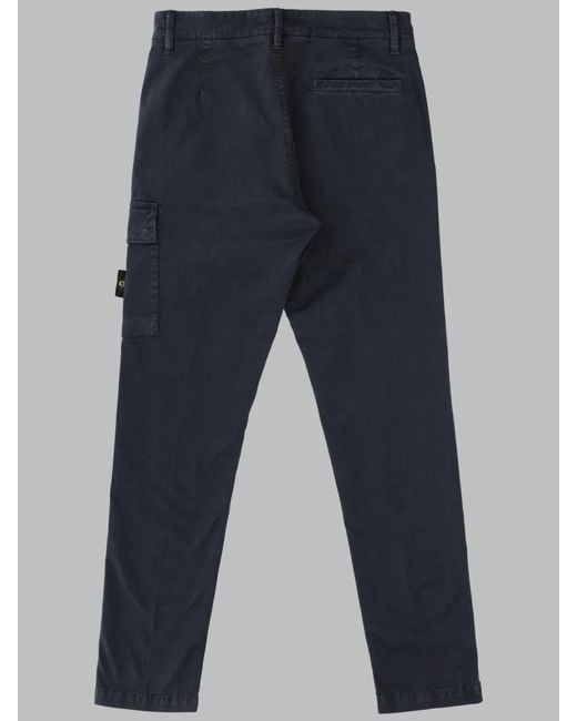 Stone Island Blue Kids Slim Trousers