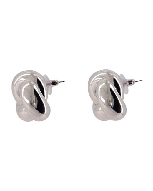 Self-Portrait Metallic Knot Earrings