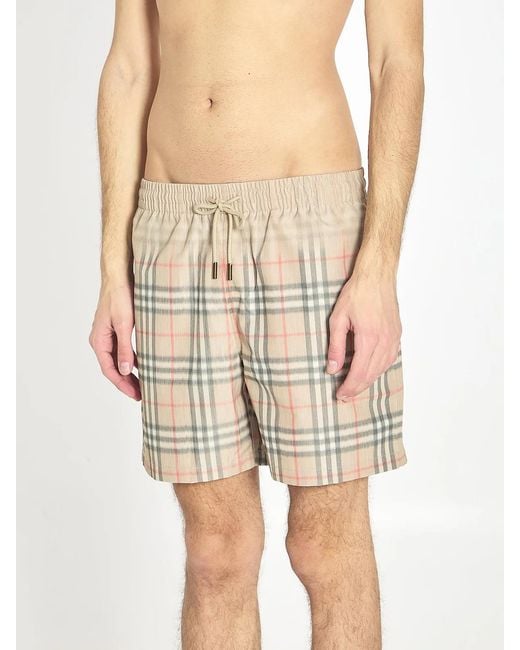 Burberry Natural Check Swimwear for men