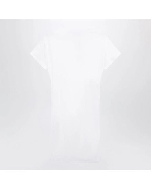 Jacquemus White Mistral Viscose Jersey Dress