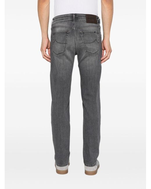 Jacob Cohen Gray Slim Fit Denim Jeans for men