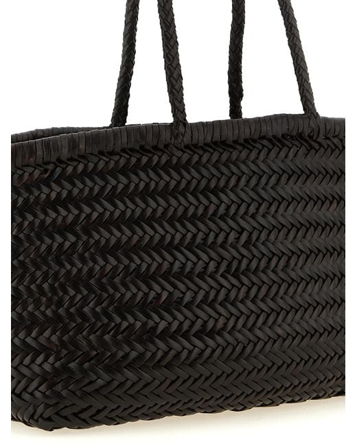 Dragon Diffusion Black 'Bamboo Triple Jump' Large Shoulder Bag
