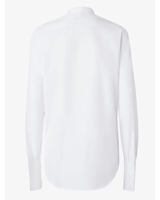 Fendi White Slim Poplin Shirt