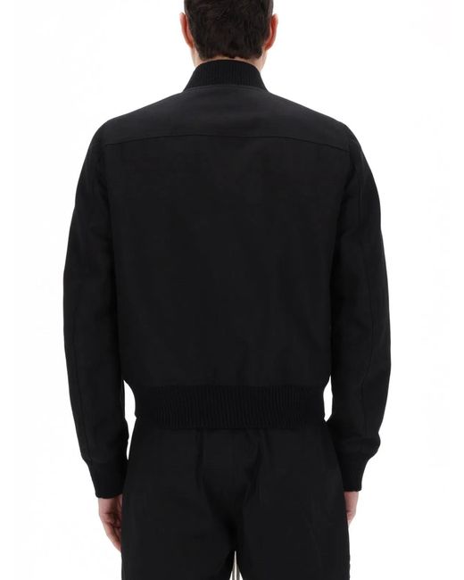Rick Owens Black Blixia Flight Jacket for men