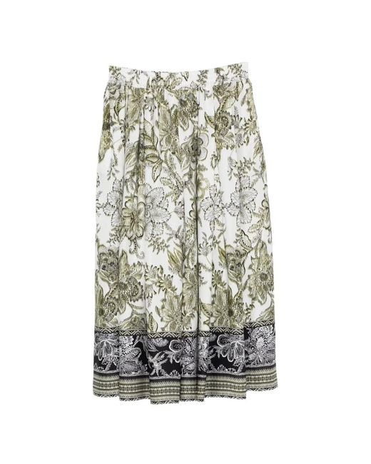 Fay White Viscose Skirt
