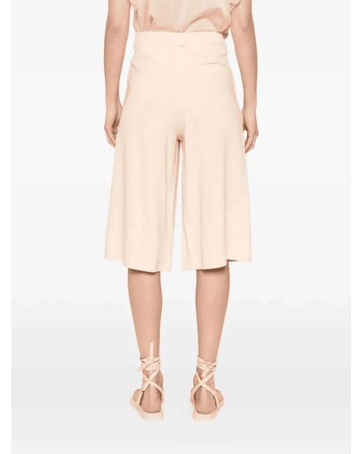 Twinset Natural Twinset Pleated Shorts
