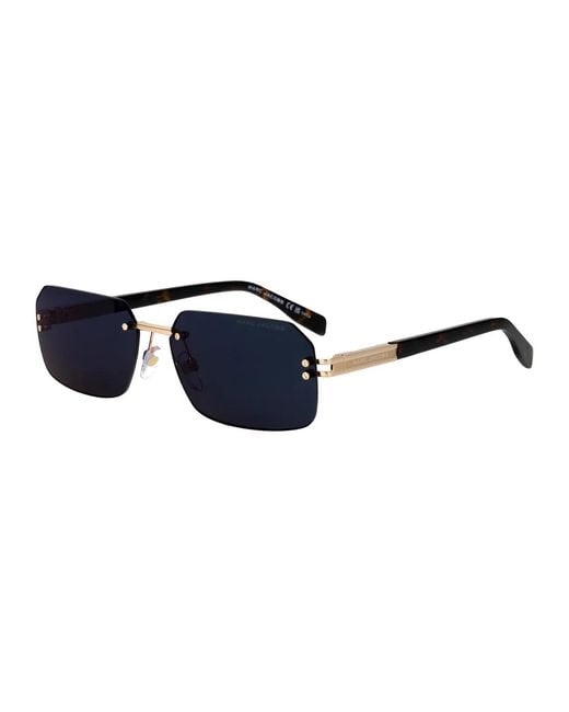 Marc Jacobs Blue Havana Metal Sunglasses for men
