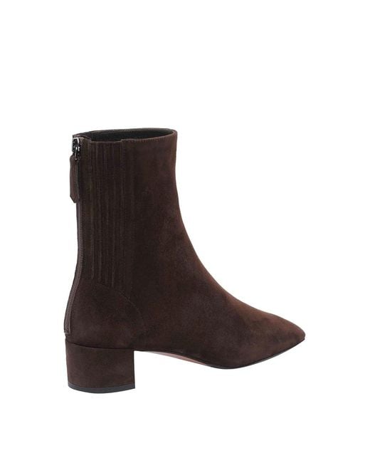 Aquazzura Brown Dark Saint Honore Booties