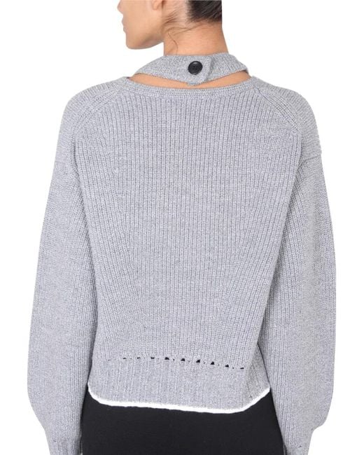 Proenza Schouler Gray Wool Jersey
