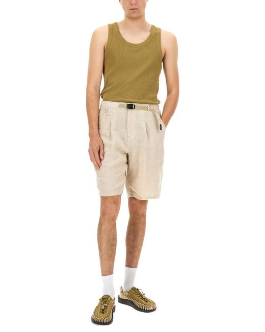 Undercover Natural Linen Shorts for men