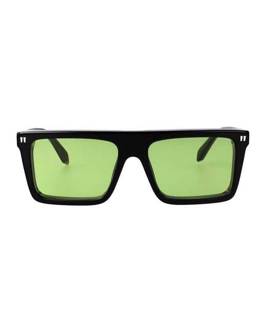 Off-White c/o Virgil Abloh Green Shiny Acetate Sunglasses