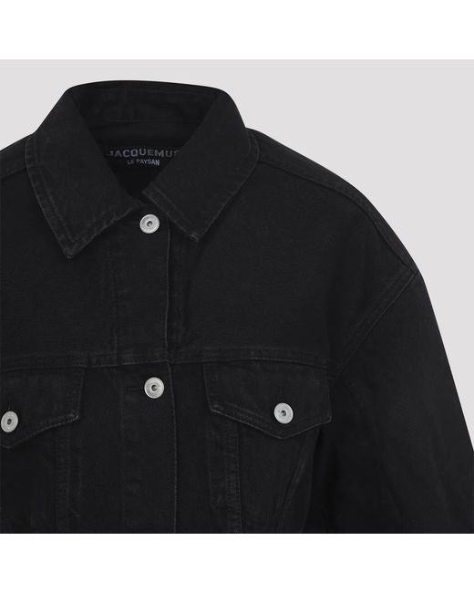Jacquemus Black Denim Jacket Denimes