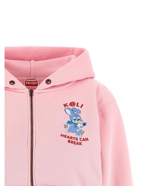 KENZO Pink Cartoon' Hoodie