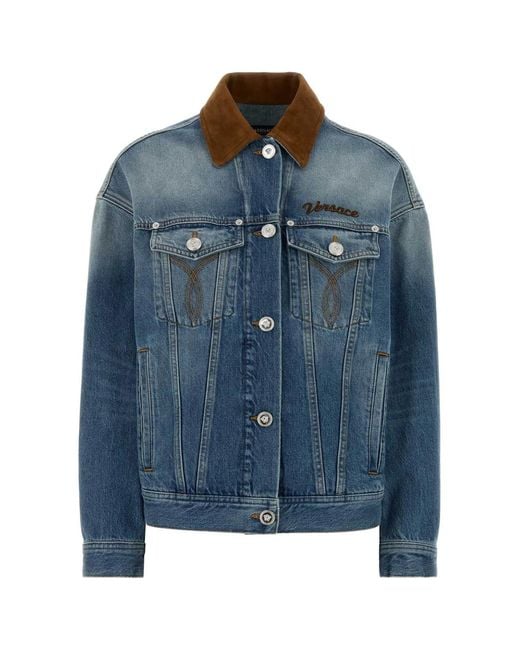 Versace Blue Denim Jacket