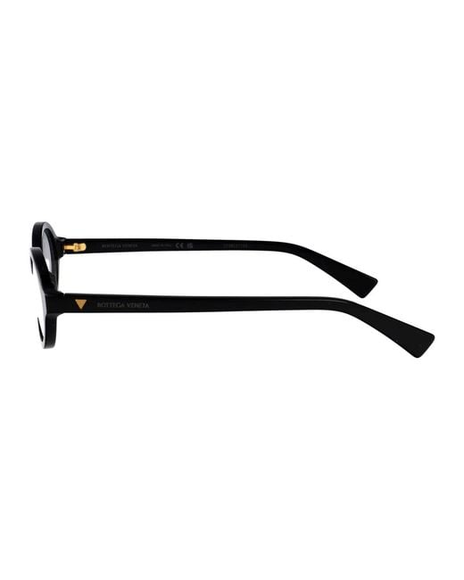 Bottega Veneta Black Transparent Acetate Glasses
