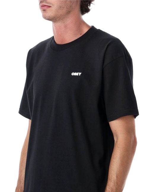 Obey Black Skull Tee for men