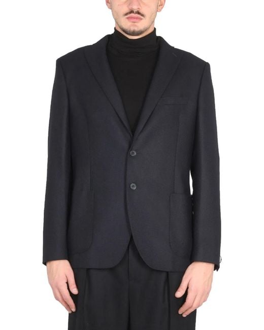 Tonello Black Singlebreasted Jacket for men