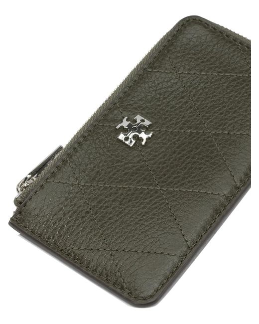 Tory Burch Green Wallets & Card Holders